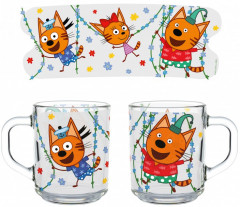 Кружка «Три кота. Цветы» - Фото 2