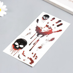 Татуировка на тело «Черепа и следы» - Фото 1