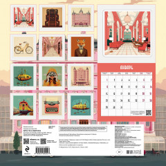 Календарь настенный на 2024 год «Миры Уэса Андерсона» - Фото 1