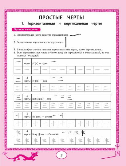 Китайские иероглифы. Прописи для начинающих