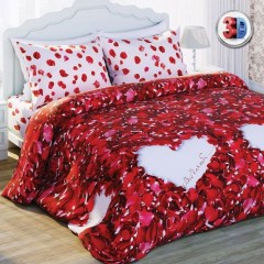 Комплект постельного белья «Лепестки роз» (арт. 11626, евро, БИОкомфорт, 2 наволочки 70х70) - Фото 1