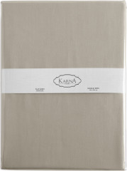 Простыня (сатин, 240x260 см), цвет стоне - Фото 1