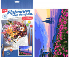 Картина по номерам «Парус на закате» - Фото 1