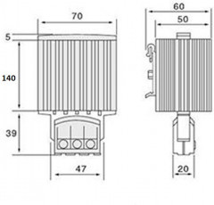 Обогреватель шкафной - Фото 2
