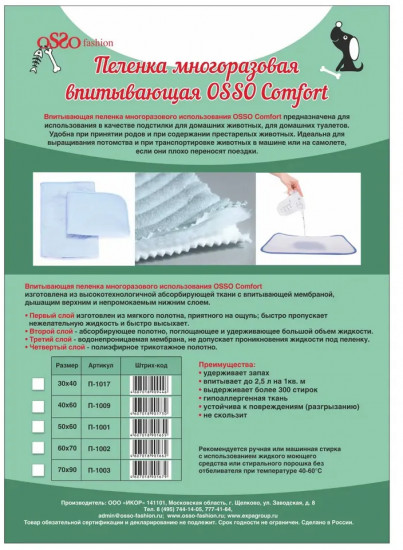 Пеленка для собак многоразовая