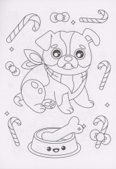 Щеночки. Раскраска - Фото 1