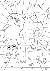 Капибара и друзья. Раскраска - Фото 3