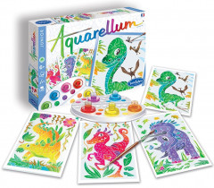 Набор акварельных раскрасок «Динозавры» - Фото 1