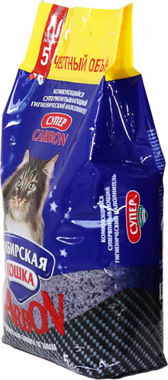Наполнитель для кошачьего туалета «Carbon Супер»