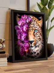 Картина по номерам «Леопард в цветах» - Фото 6