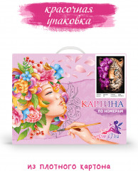 Картина по номерам «Леопард в цветах» - Фото 7