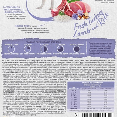 Корм сухой «Dog Adult Sensitive Healthy Digestion»