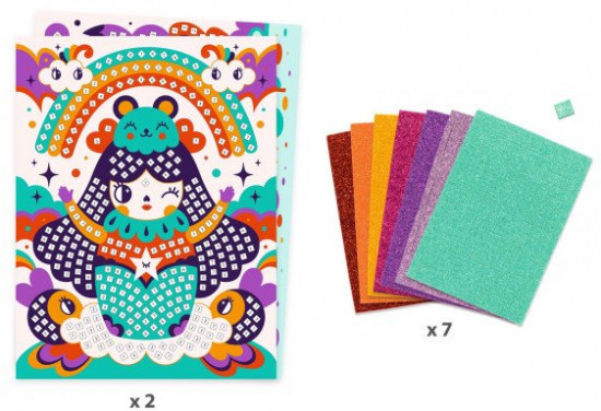 Набор для творчества «Мозаика кокеши. Kokeshi Mosaic»