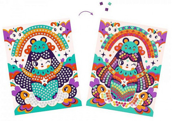 Набор для творчества «Мозаика кокеши. Kokeshi Mosaic»