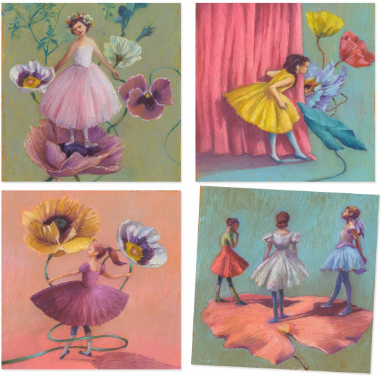 Раскраска «Балерины. The ballerina»