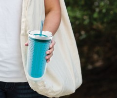 Стакан с двойными стенками «Travel» (голубой) - Фото 5