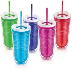 Стакан с двойными стенками «Travel» (голубой) - Фото 8