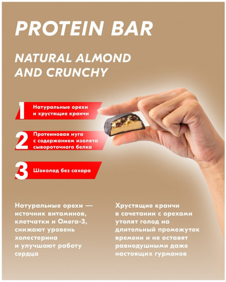 Набор батончиков протеиновых глазированных «Protein bar»