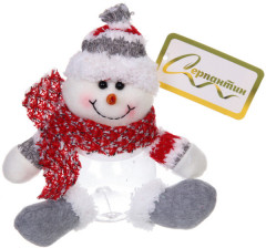 Игрушка новогодняя с отделением под конфеты «Снеговичок в свитере» - Фото 2
