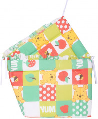 Комплект бортиков в кроватку «Мишка с ягодой» - Фото 6