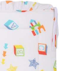 Комплект бортиков в кроватку с балдахином  «Мишка играет» - Фото 5