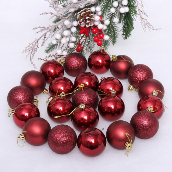 Набор шаров ёлочных «Микс фактур»