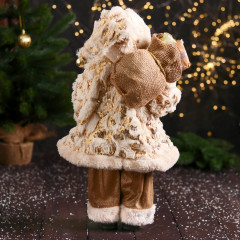 Фигурка «Дед Мороз в пушистой шубе, колпачке, с подарком» - Фото 2