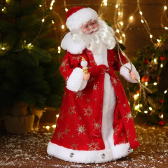 Фигурка «Дед Мороз в красной шубке с подарками» - Фото 1