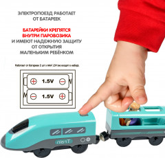 Железная дорога интерактивная с электропоездом «Город» - Фото 11