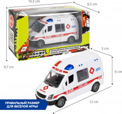 Машина инерционная «Скорая помощь микроавтобус» - Фото 6