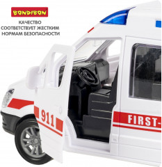 Машина инерционная «Скорая помощь микроавтобус» - Фото 7