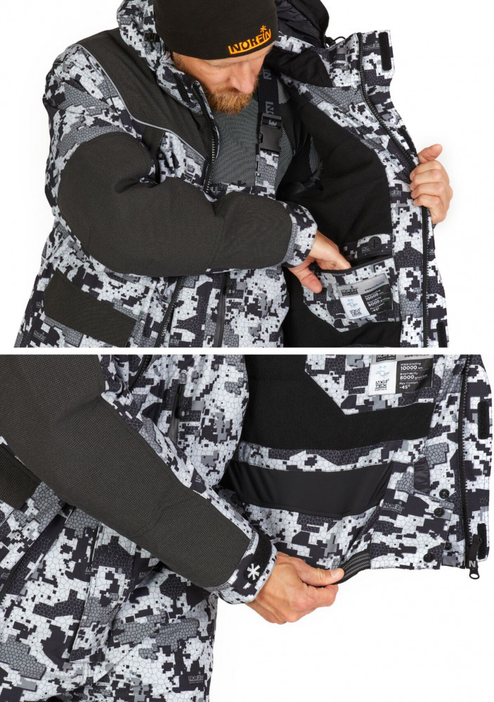 Kостюм зимний мужской «Explorer 2 camo heat» | Original | Norfin | Фото 5