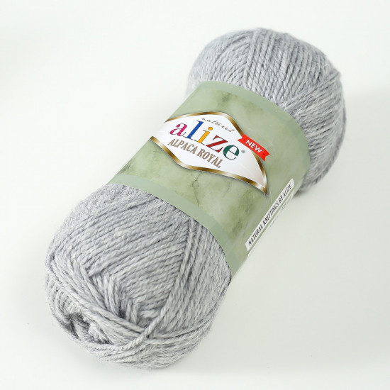 Пряжа для вязания «Alpaca Royal New», 21 Серый