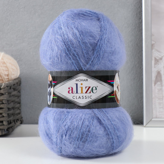 Пряжа для вязания «Mohair Classic», 40 Голубой