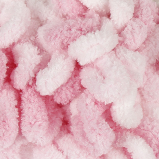 Нитки вязальные «Puffy Color», 5863 Розово-белый