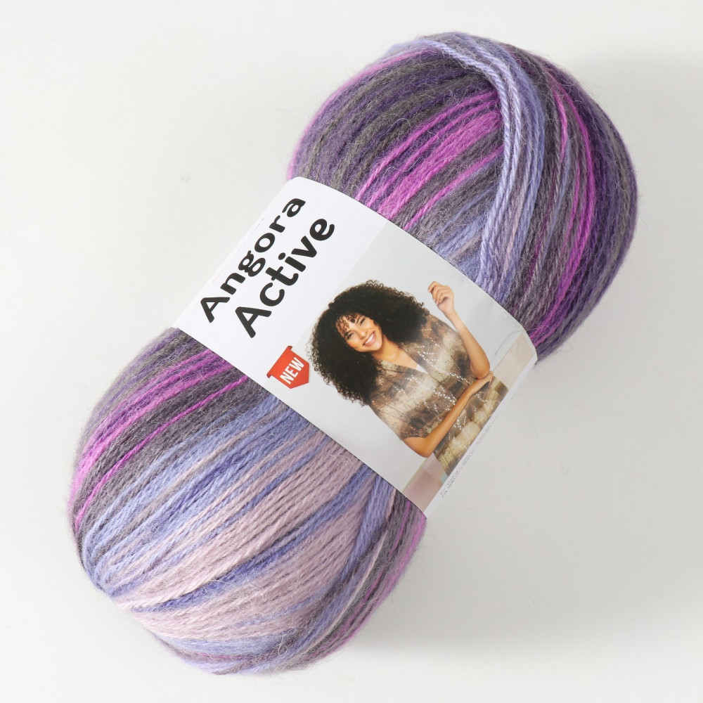 Пряжа для вязания «Angora Active», 847 Сиренево-фиолетовый | YarnArt | Фото 2