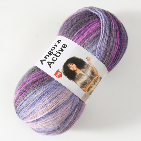 Пряжа для вязания «Angora Active», 847 Сиренево-фиолетовый