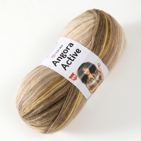 Пряжа для вязания «Angora Active», 843 Бежево-коричневый