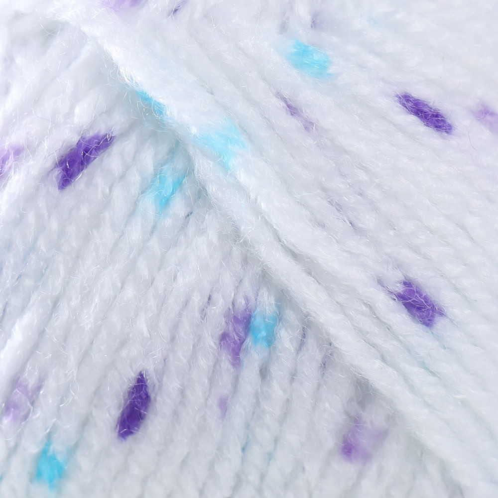 Пряжа для вязания «Baby color», 201 Бело-фиолетовая бирюза | Baby color | YarnArt | Фото 3