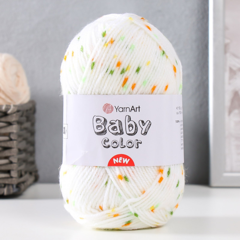 Пряжа для вязания «Baby color», 202 Молочно-зеленый | Baby color | YarnArt | Фото 1