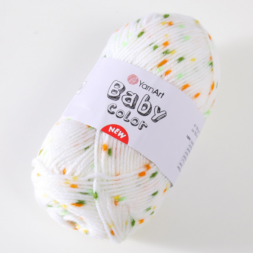 Пряжа для вязания «Baby color», 202 Молочно-зеленый | Baby color | YarnArt | Фото 2