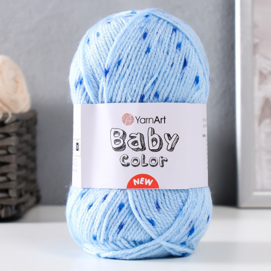 Пряжа для вязания «Baby color», 207 Голубой