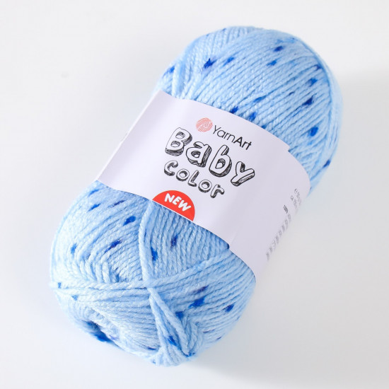 Пряжа для вязания «Baby color», 207 Голубой