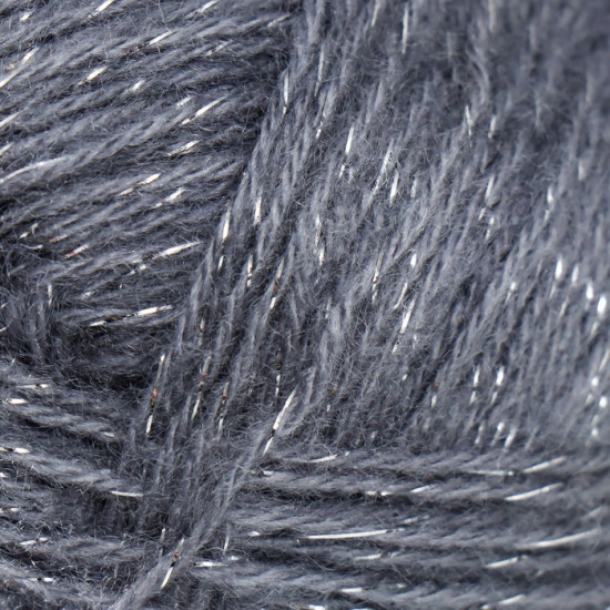 Пряжа для вязания «Angora Gold Simli», 87 Угольно-серый