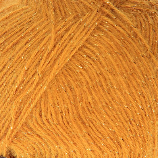 Пряжа для вязания «Angora Gold Simli», 02 Шафран