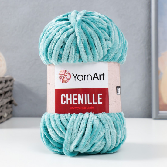 Пряжа для вязания «Chenille», 570 Светло-бирюзовый