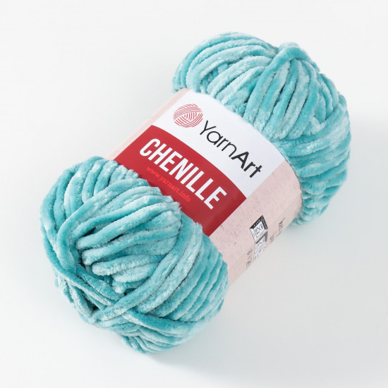 Пряжа для вязания «Chenille», 570 Светло-бирюзовый