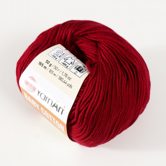 Пряжа для вязания «Baby Cotton», 428 Бордо
