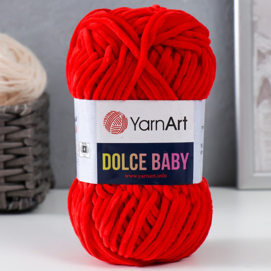 Пряжа для вязания «Dolce Baby», 748 Красный