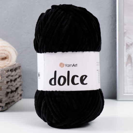 Пряжа для вязания «Dolce», 742 Черный